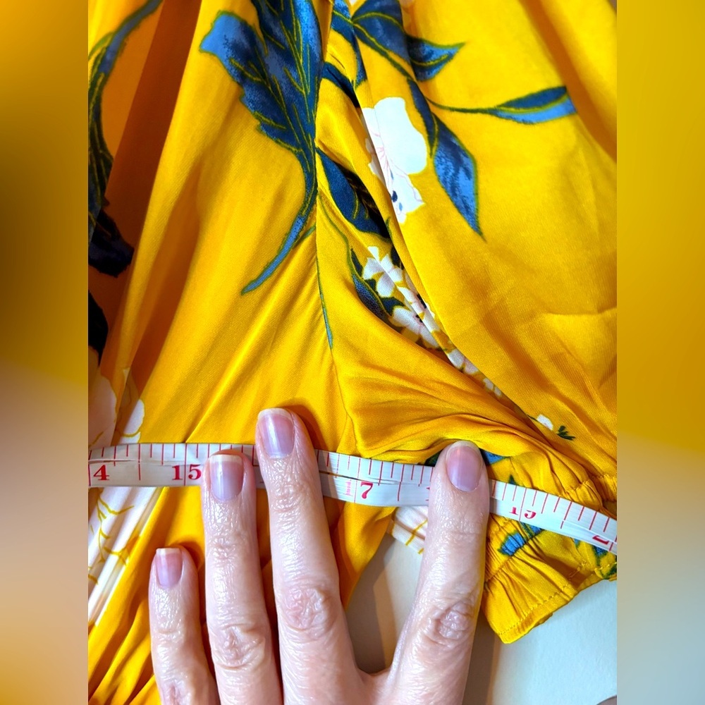 Current Air CanaryYellow Floral Midi Sundress NWOT - Picture 6 of 10